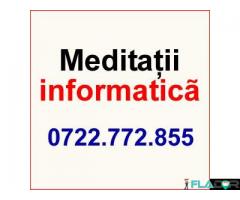 Meditatii informatica, pregatire bacalaureat