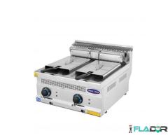 Friteuza profesionala dubla, Ideal Inox, electrica, 8+8 l, Linia 630