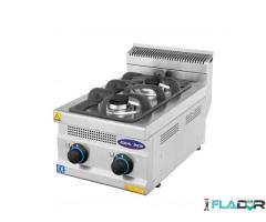Aragaz profesional 2 focuri, Ideal Inox, gaz natural, Linia 630