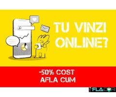 Creare site web. Freelancer.  -50% Cost. Afla cum.
