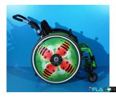 Scaun cu rotile activ din aluminiu Sorg - Imagine 5/6