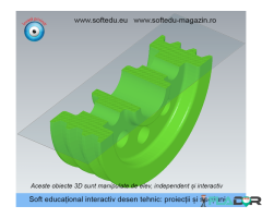 Soft educational interactiv desen tehnic 3D