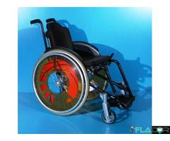 Scaun cu rotile activ din aluminiu