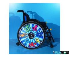 Scaun cu rotile activ din aluminiu - Imagine 4/6