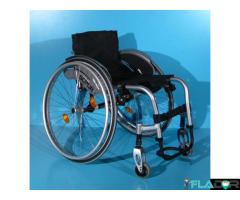 Scaun cu rotile din aluminiu activ  Sopur