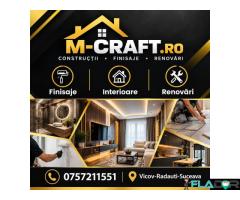 M-Craft – Finisaje interioare si renovari apartamente, case si cabane in Suceava